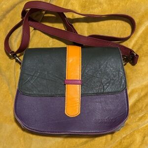 Soruka Colorful Leather Crossbody Bag
